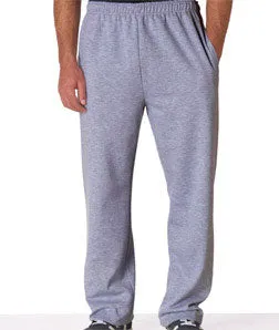 12300 - Gildan DryBlend® Adult Open-Bottom Sweatpants | Sport Grey