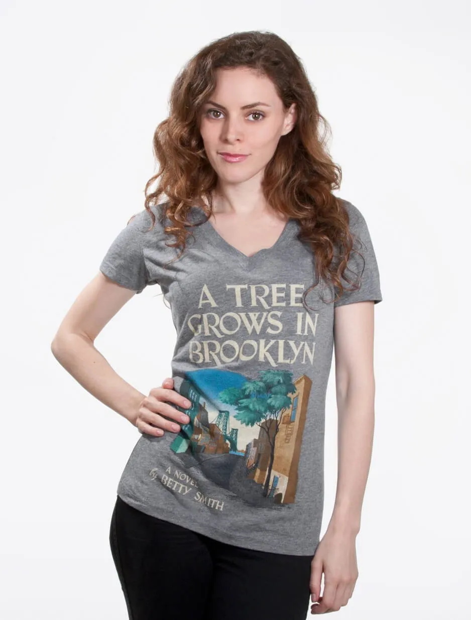 A Tree Grows in Brooklyn Women's V-Neck T-Shirt