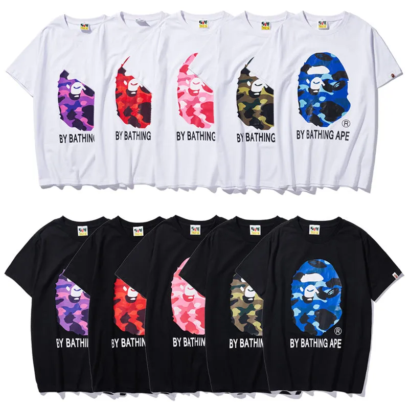 ape head bape T-shirt men's t-shirts bape drop shoulder loose tshirt top bape tee shirts t-shirt streetwear