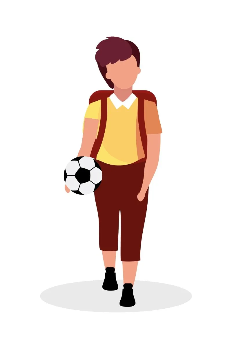 Back to school flat vector illustrations set