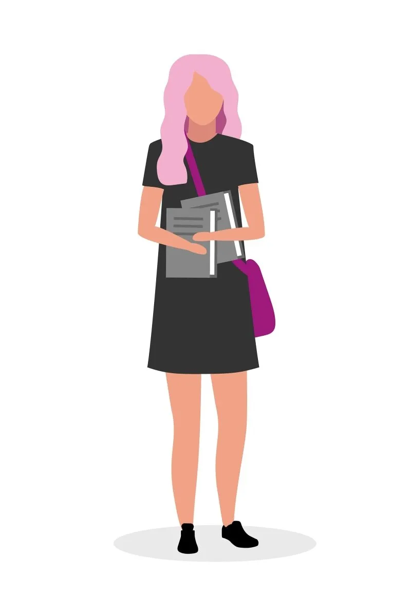 Back to school flat vector illustrations set
