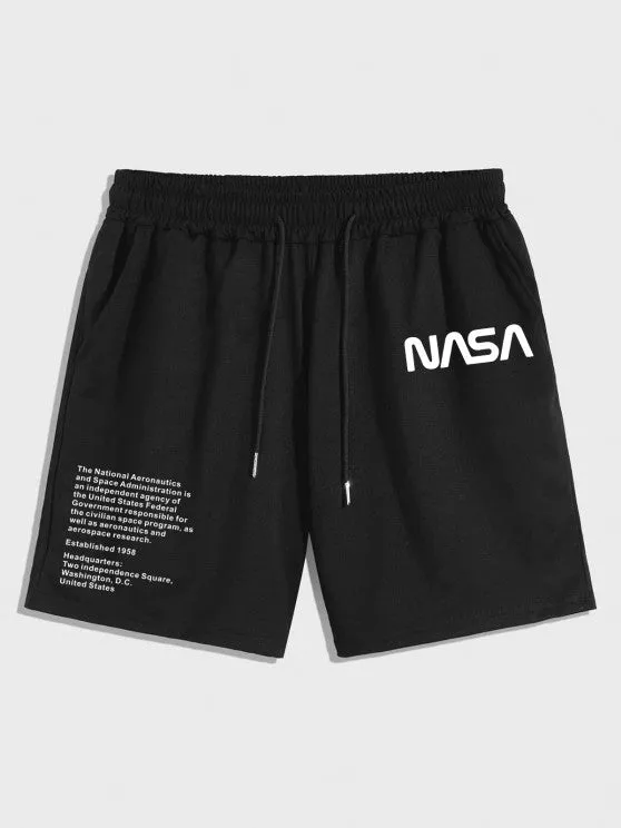Bear Pattern T Shirt And Sweat Shorts