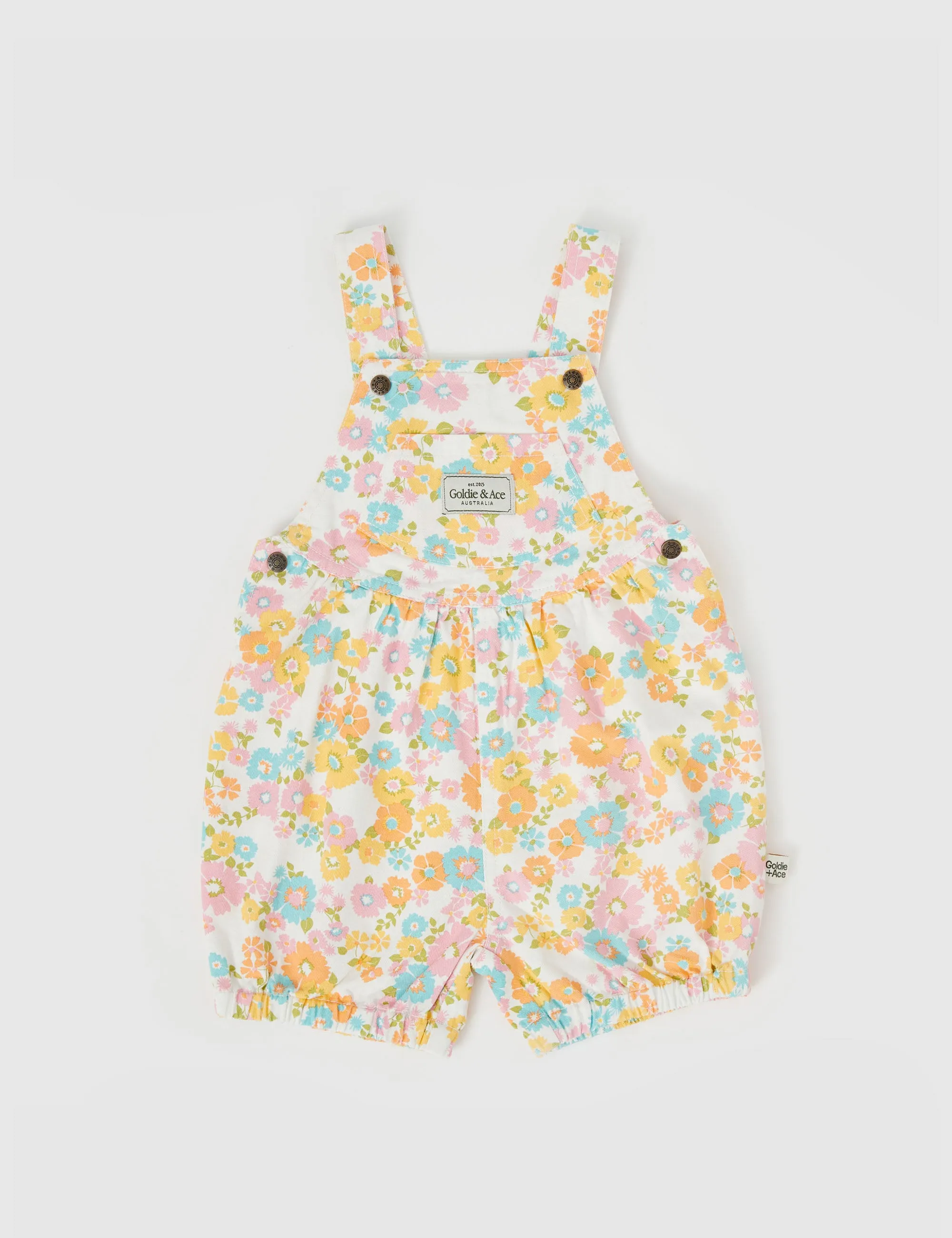 BESSIE BUBBLE SHORTALLS FLOWER CHILD