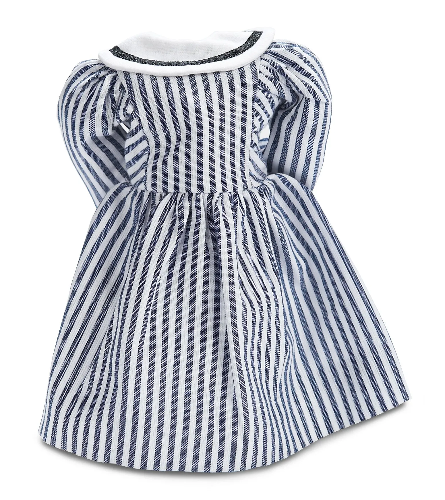 Blue & White Cotton-Striped Sailor Dress