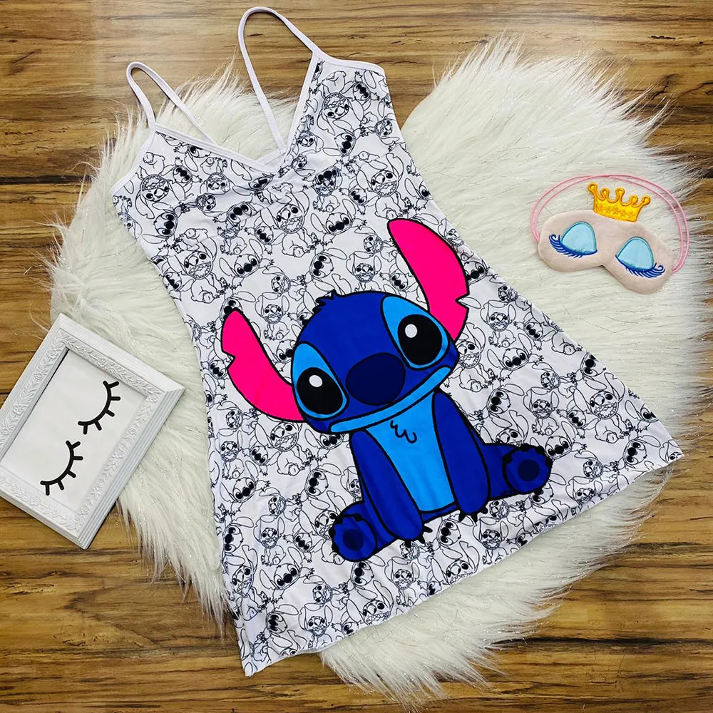 Cartoon print suspender dress（AY1566）