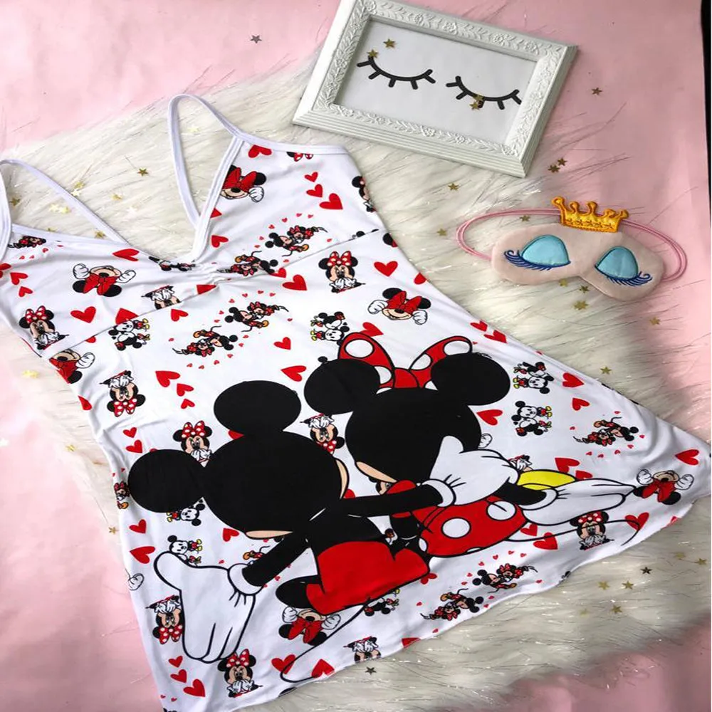 Cartoon print suspender dress（AY1566）