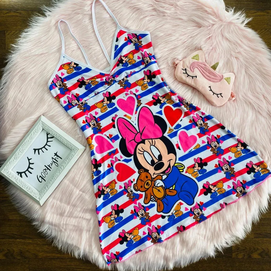 Cartoon print suspender dress（AY1566）
