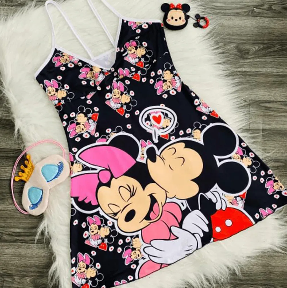 Cartoon print suspender dress（AY1566）