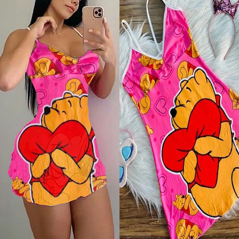 Cartoon print suspender dress（AY1566）