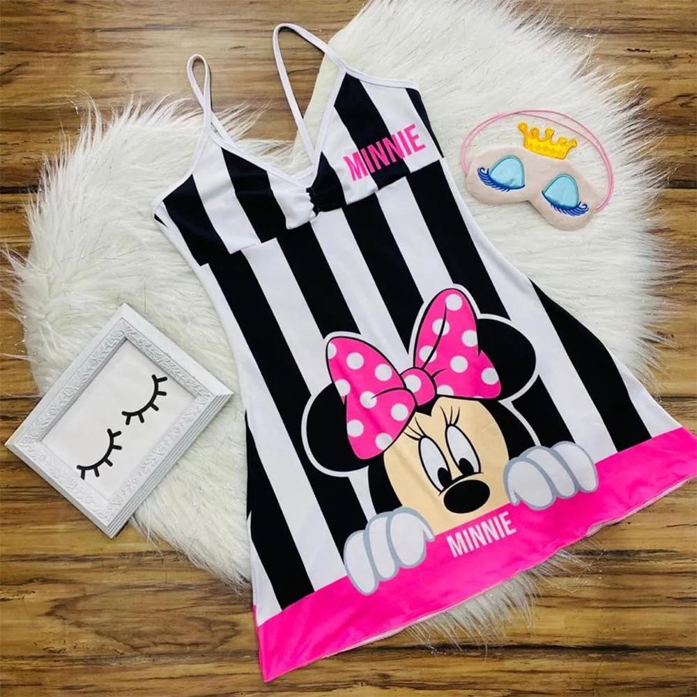 Cartoon print suspender dress（AY1566）