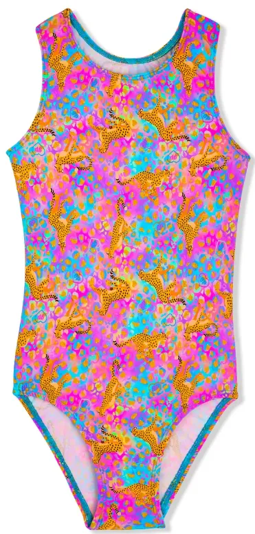 Cheetah Racer Back Leotard - Select Size