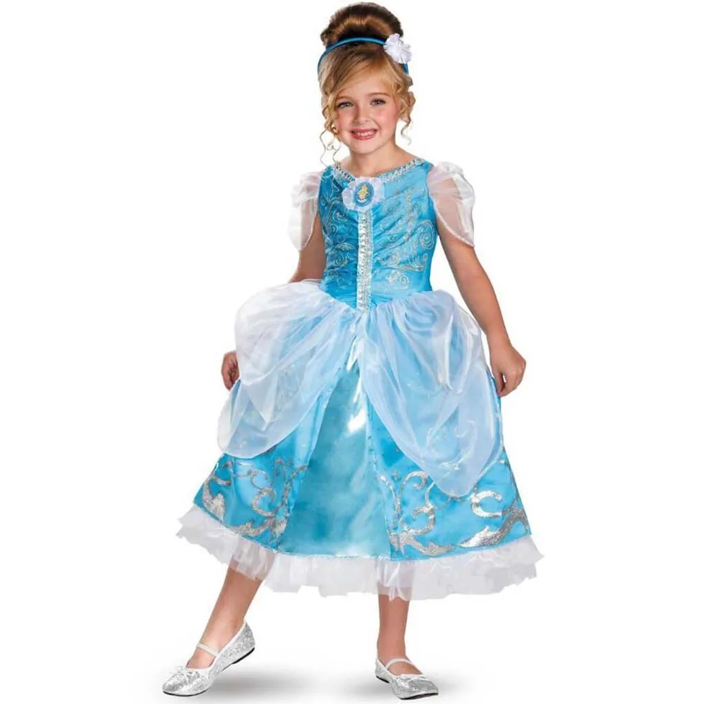 Cinderella Sparkle Deluxe Costume (4-6) Small