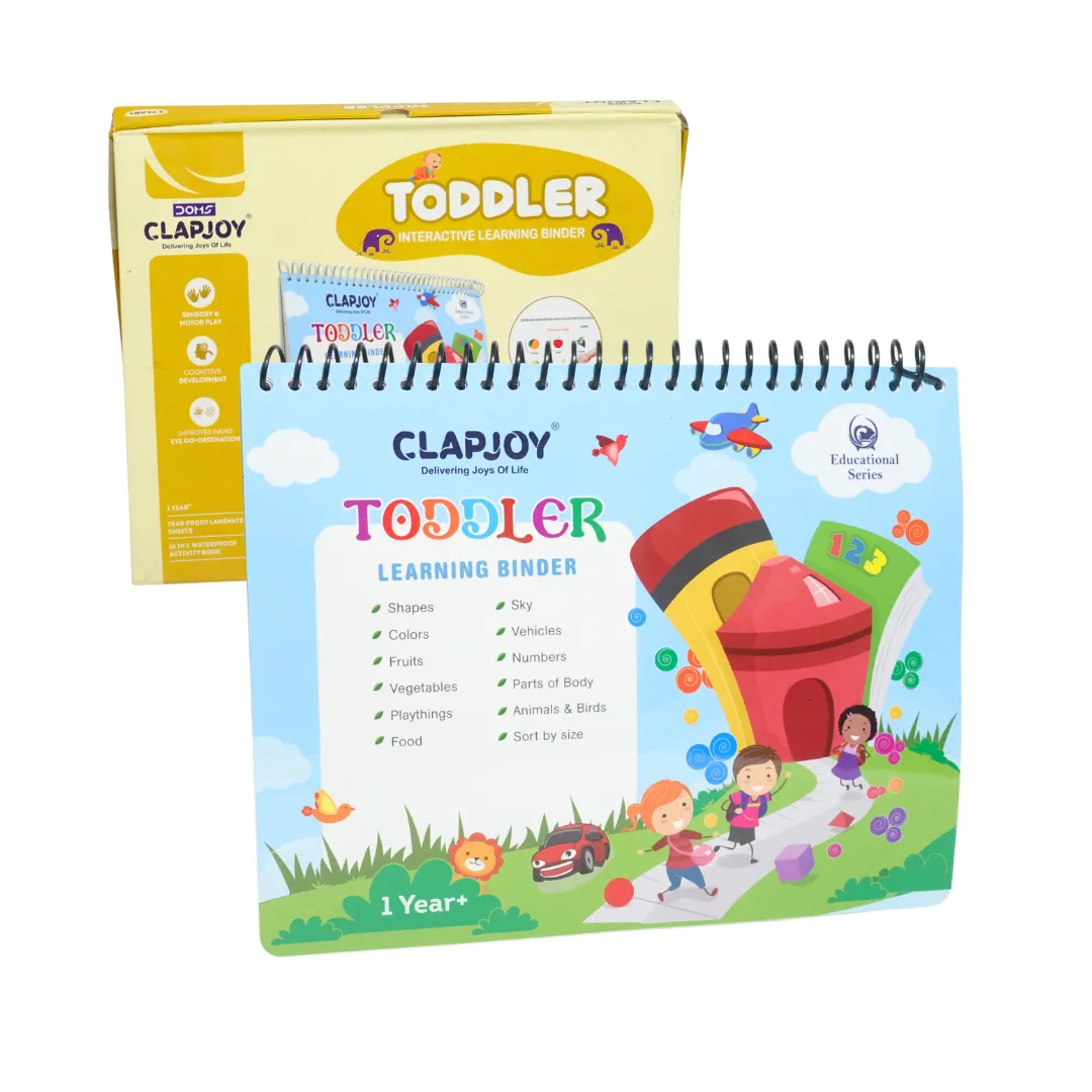 Clapjoy Velcro Book Preschool Busy book Toddler-Level 1