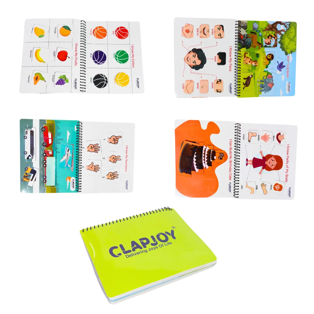 Clapjoy Velcro Book Preschool Busy book Toddler-Level 1