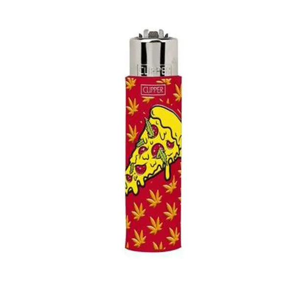 Clipper Lighter - Rubber 420 Cartoon Leaves