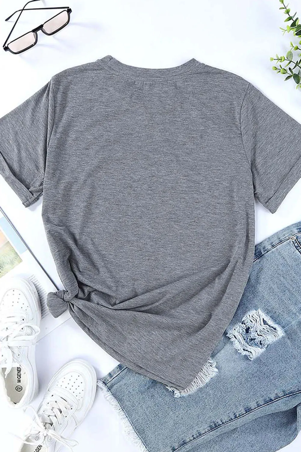 Dark Gray Valentine Shirt Short Sleeve Crew Neck T Shirt