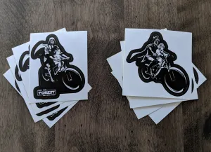 Darth and Child PVC Stickers