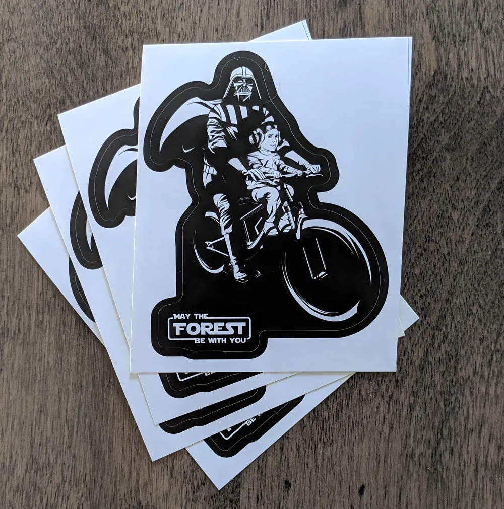 Darth and Child PVC Stickers