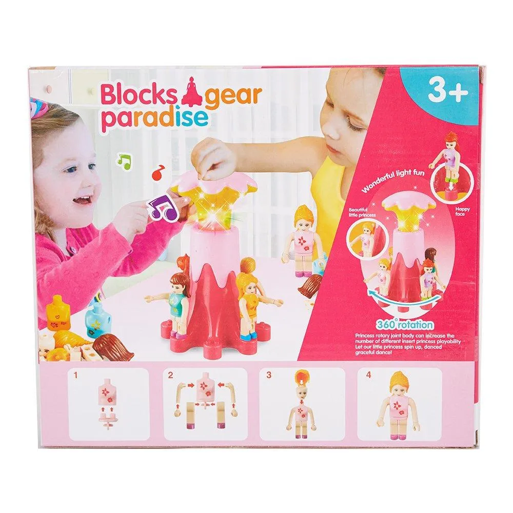 Electric Rotating Gear Heaven Learning Building Block Toy with Music and Lights