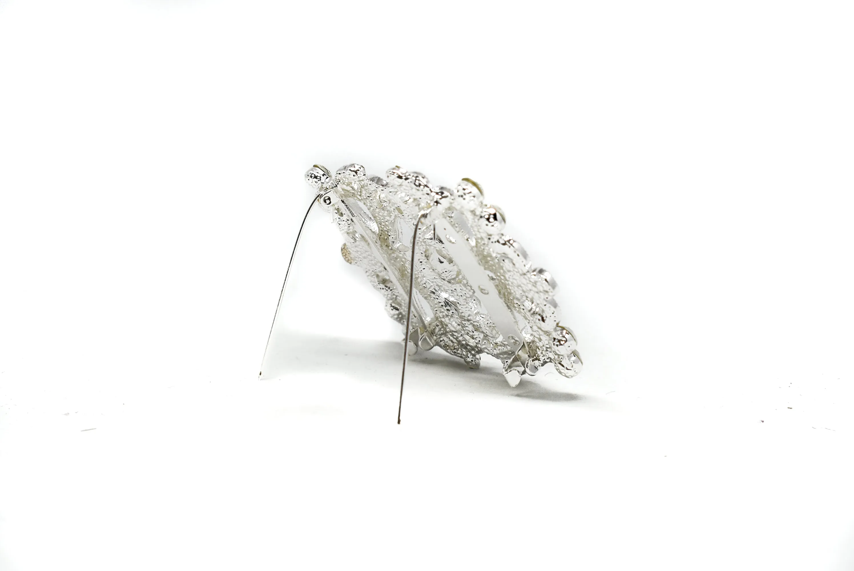 Elegant Crystal Rhinestone Brooch 3" x 2.50" - 1 Piece
