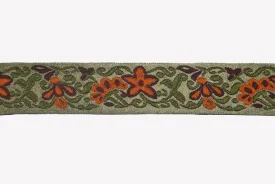 Floral Jacquard Ribbon 2.25" - 1 Yard
