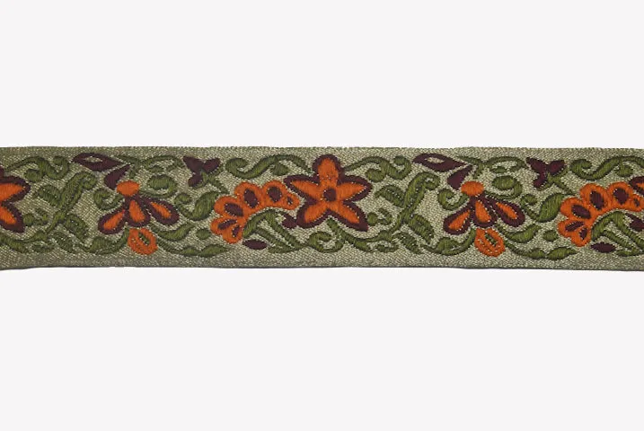 Floral Jacquard Ribbon 2.25" - 1 Yard