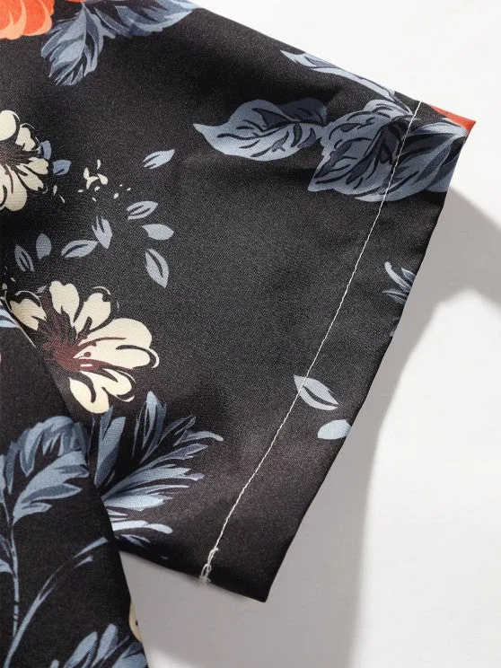 Floral Printed Shirt And Ripped Jeans