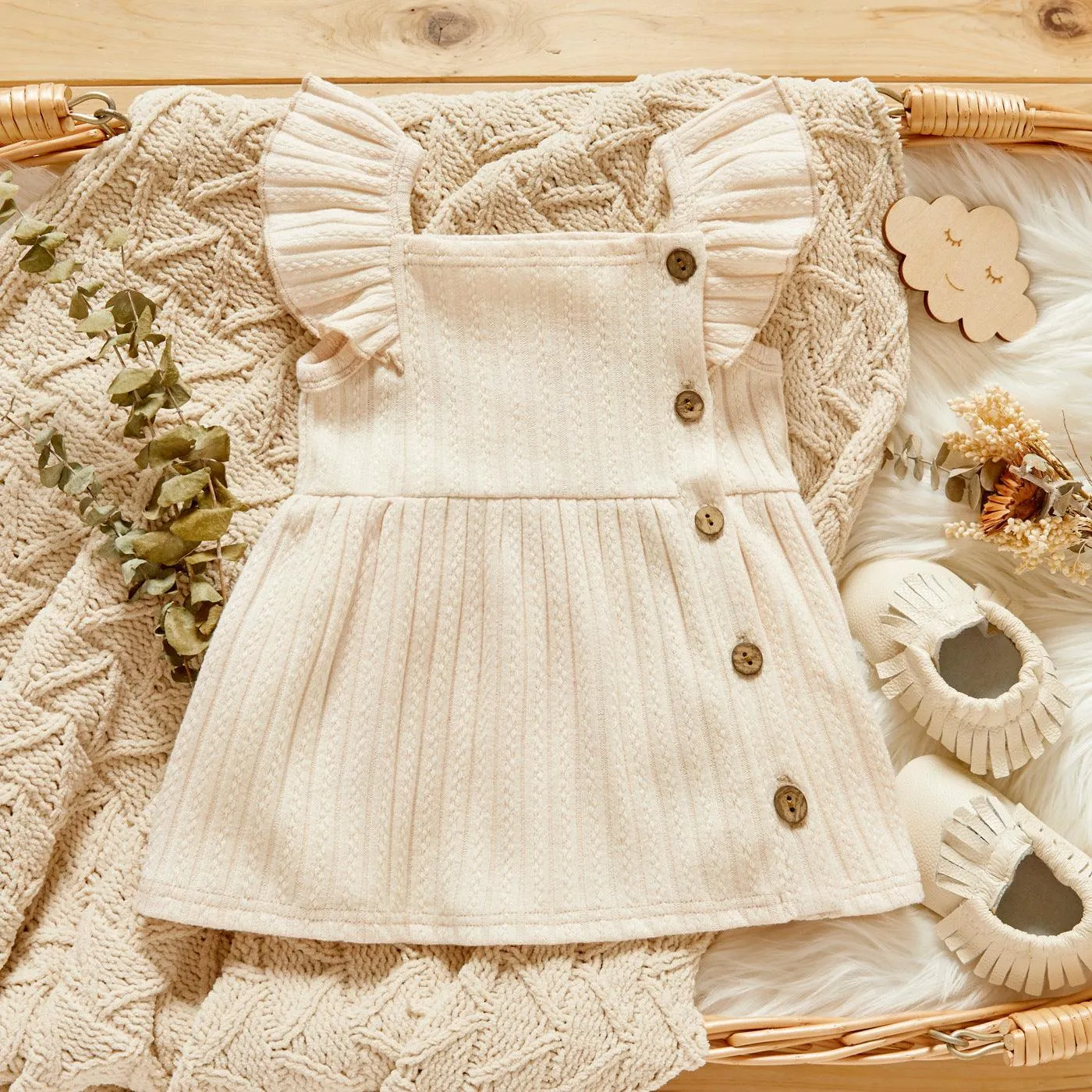 Girls' Braces Skirt Rib Stitching Thickening Sunken Stripe Jacquard