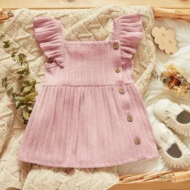 Girls' Braces Skirt Rib Stitching Thickening Sunken Stripe Jacquard