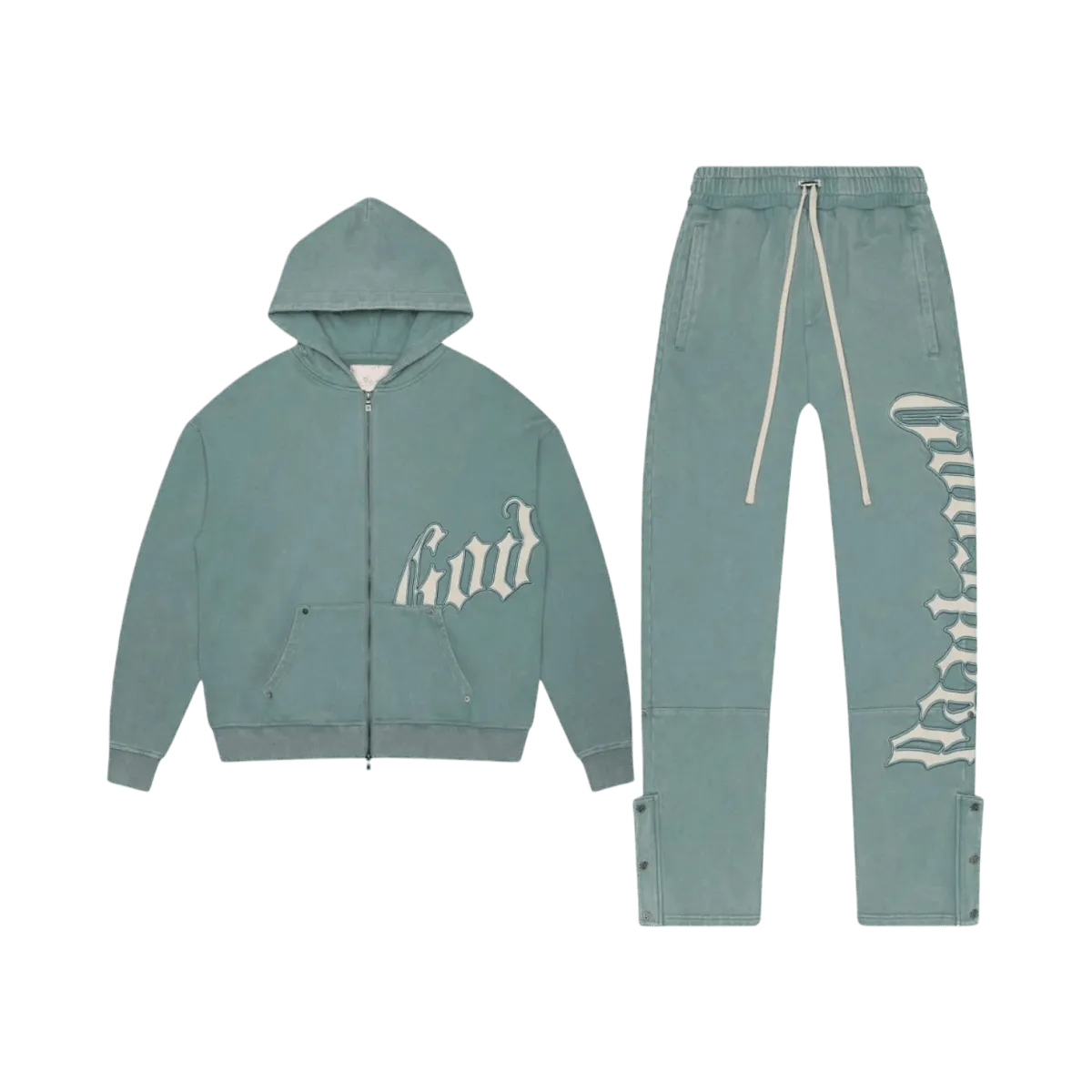 GodSpeed OG Logo Sweatsuit - Sea Foam Washed
