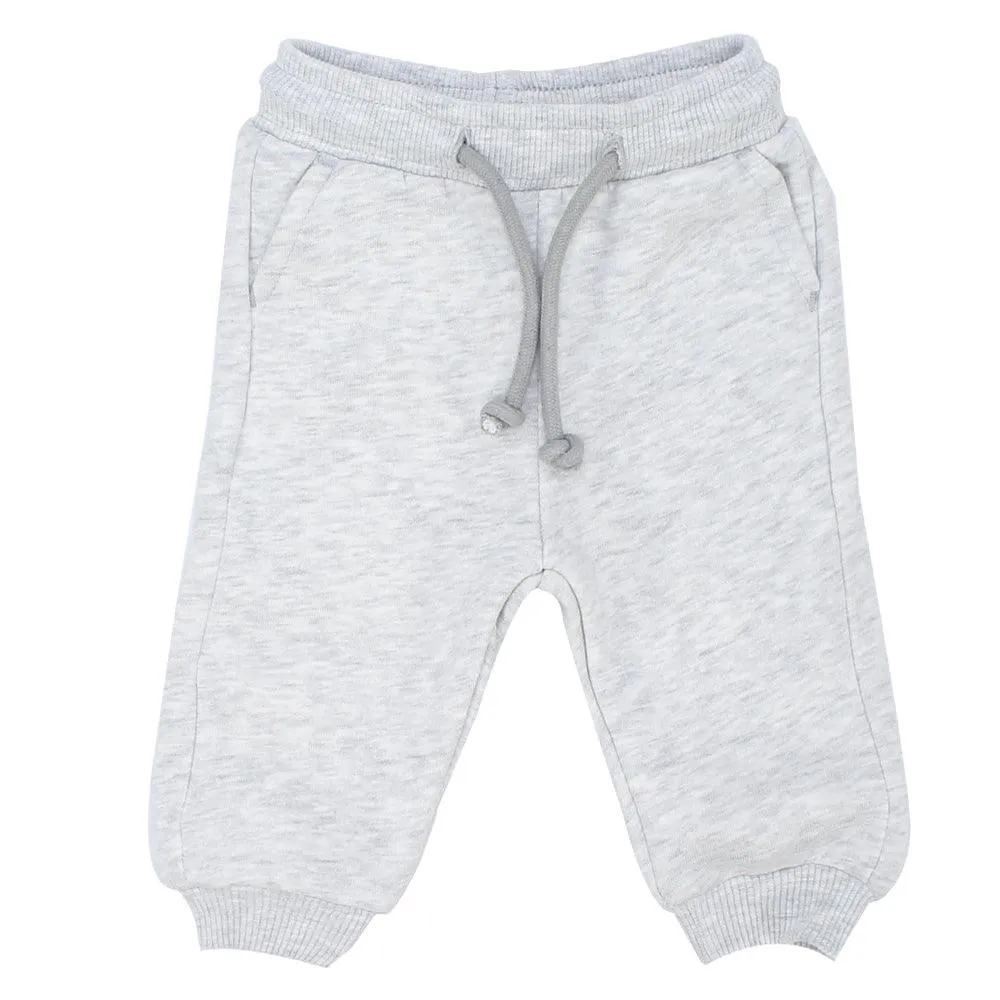 Grey Fleeced Sweatpants