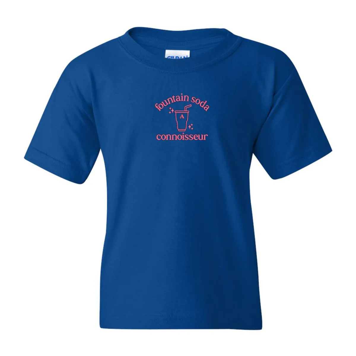 Kids Monogrammed 'Fountain Soda Connoisseur' T-Shirt
