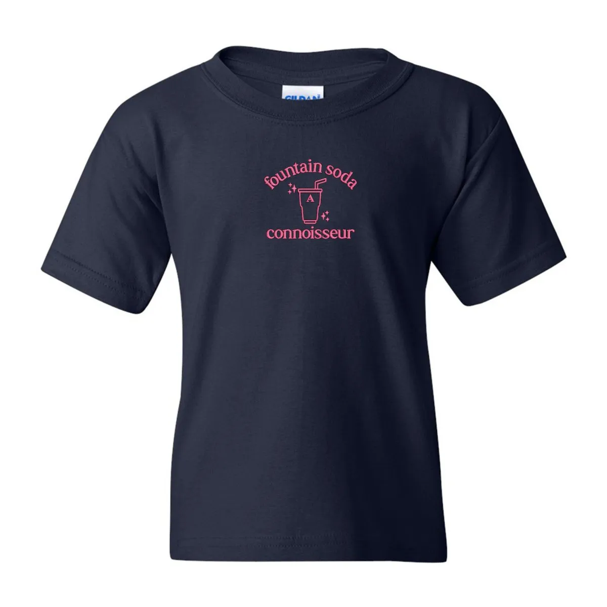 Kids Monogrammed 'Fountain Soda Connoisseur' T-Shirt