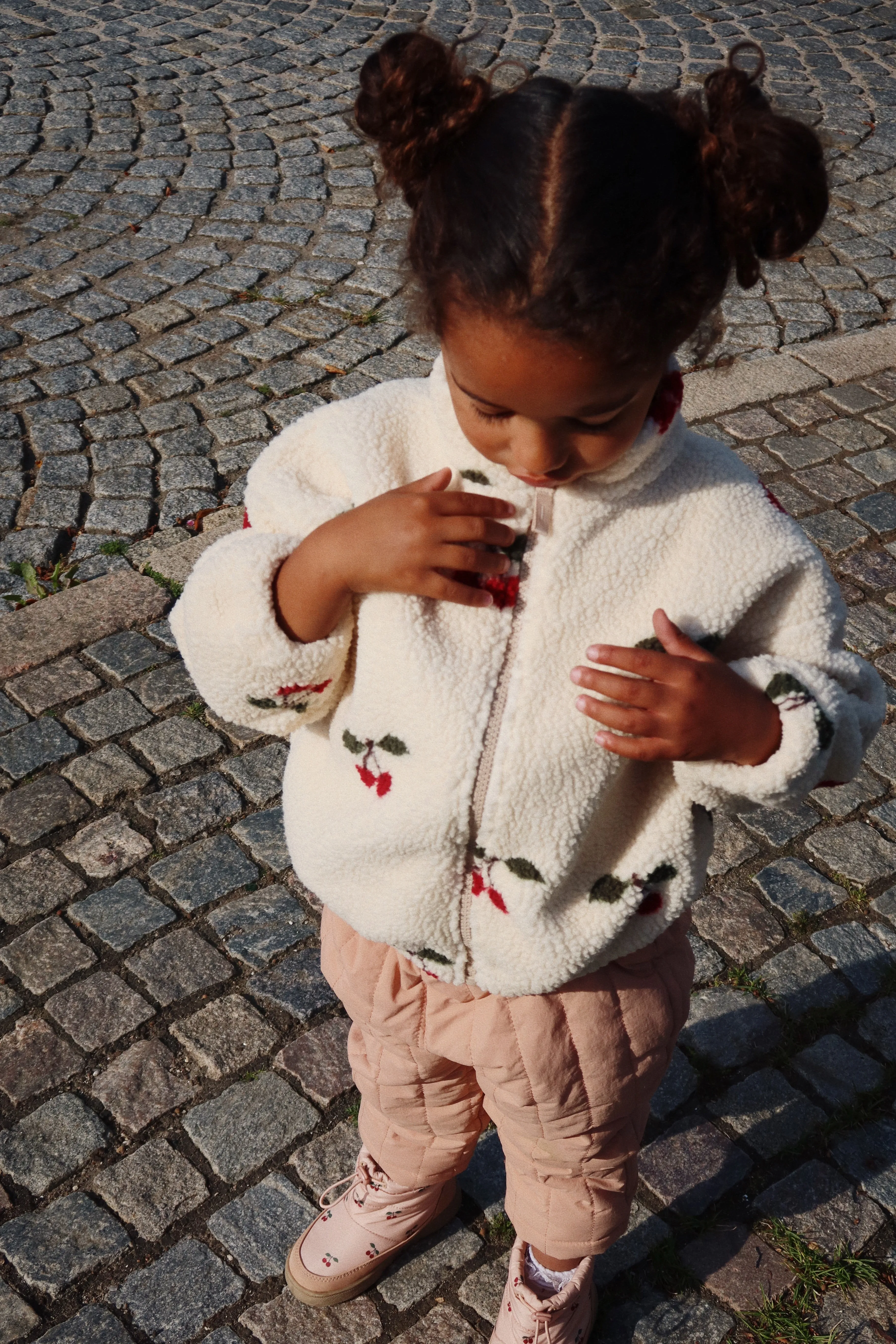 Konges Sløjd Jody Teddy Winter Coat | Cherry Red