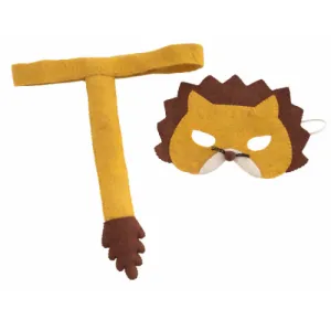 Lion mask and tail set