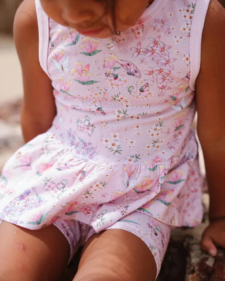 May Gibbs Astrid Bike Short - Pink Flora