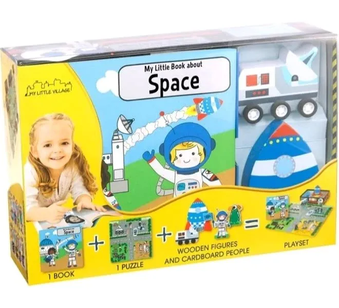 My Little Village Space Book and Puzzle