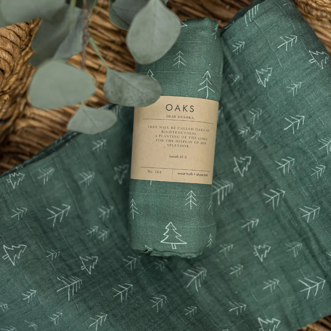 OAKS BABY BLANKET · ISAIAH 61:3