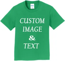 Personalized Youth Fan Tee, Upload Image and Type Text, Design Your Own T-Shirt, Custom Gifts