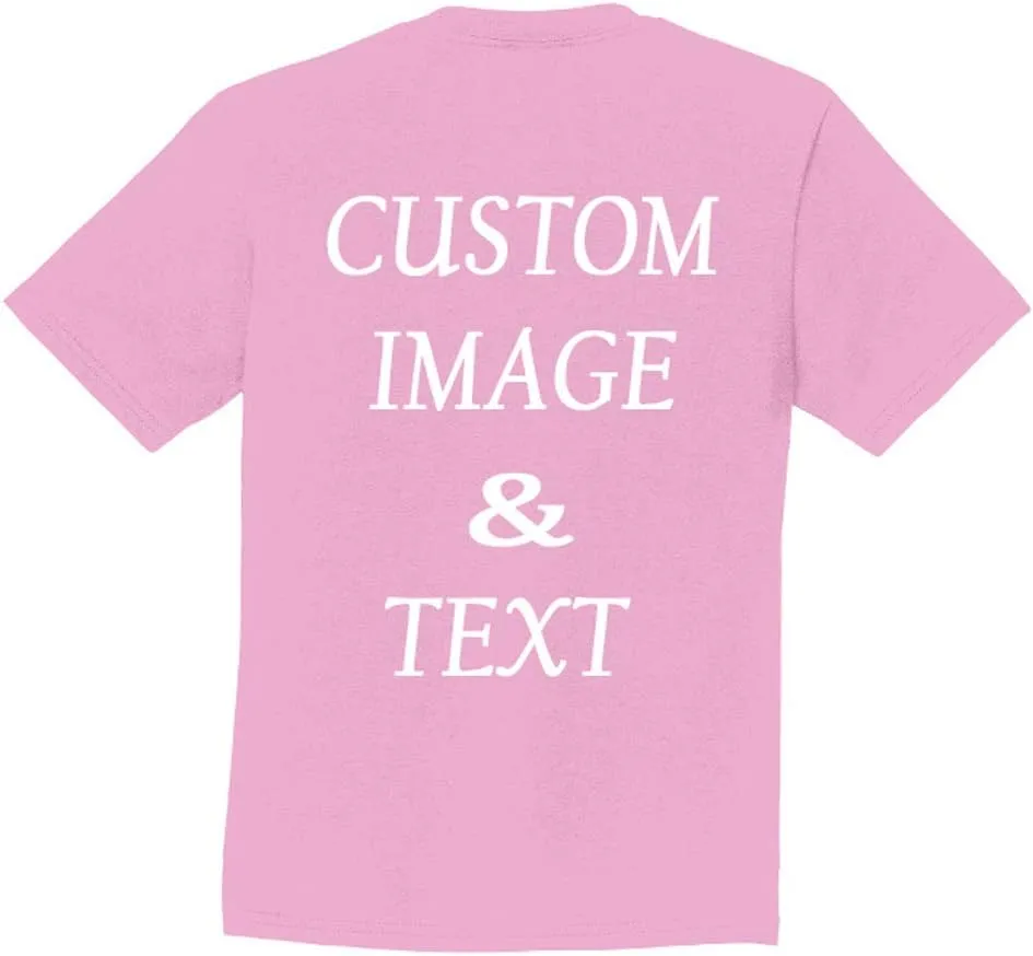 Personalized Youth Fan Tee, Upload Image and Type Text, Design Your Own T-Shirt, Custom Gifts