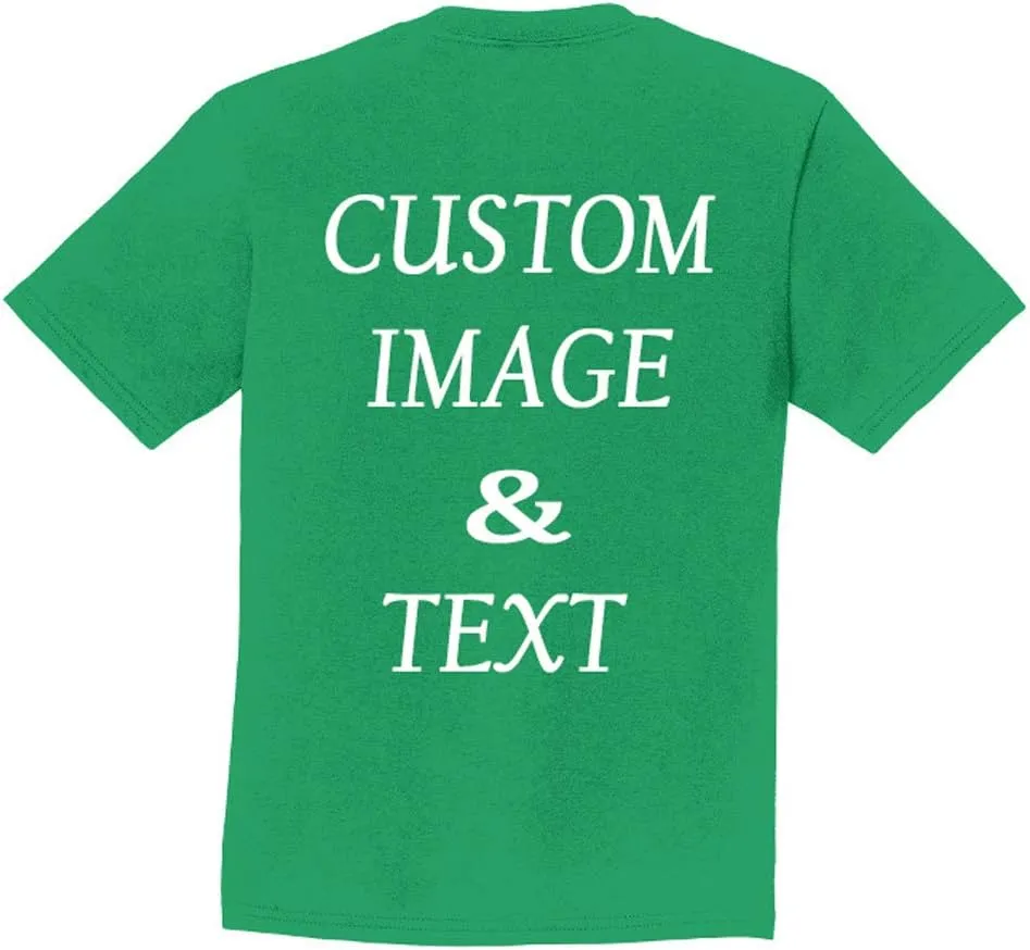 Personalized Youth Fan Tee, Upload Image and Type Text, Design Your Own T-Shirt, Custom Gifts