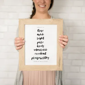 PHILIPPIANS 4:8 · PRINT