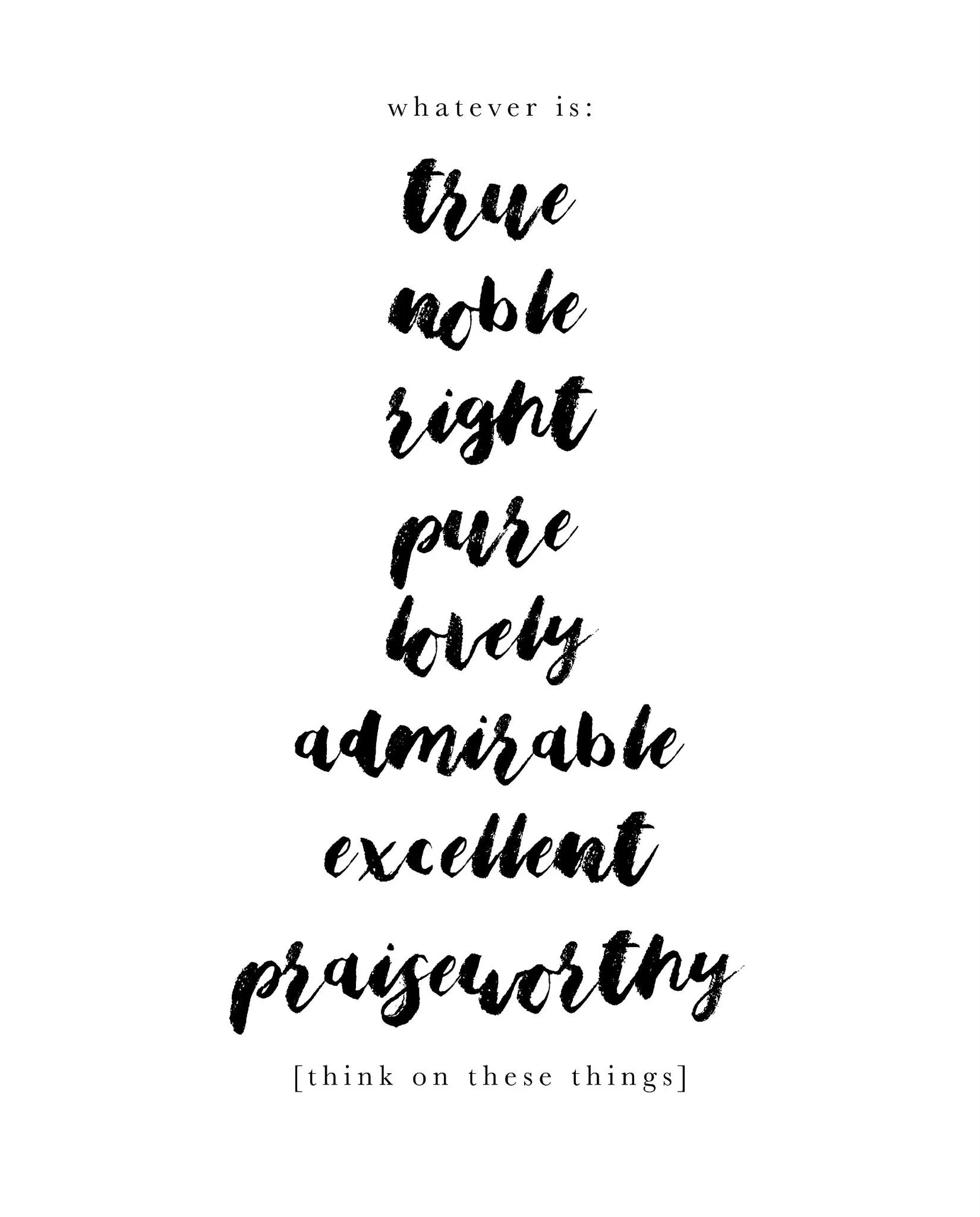 PHILIPPIANS 4:8 · PRINT