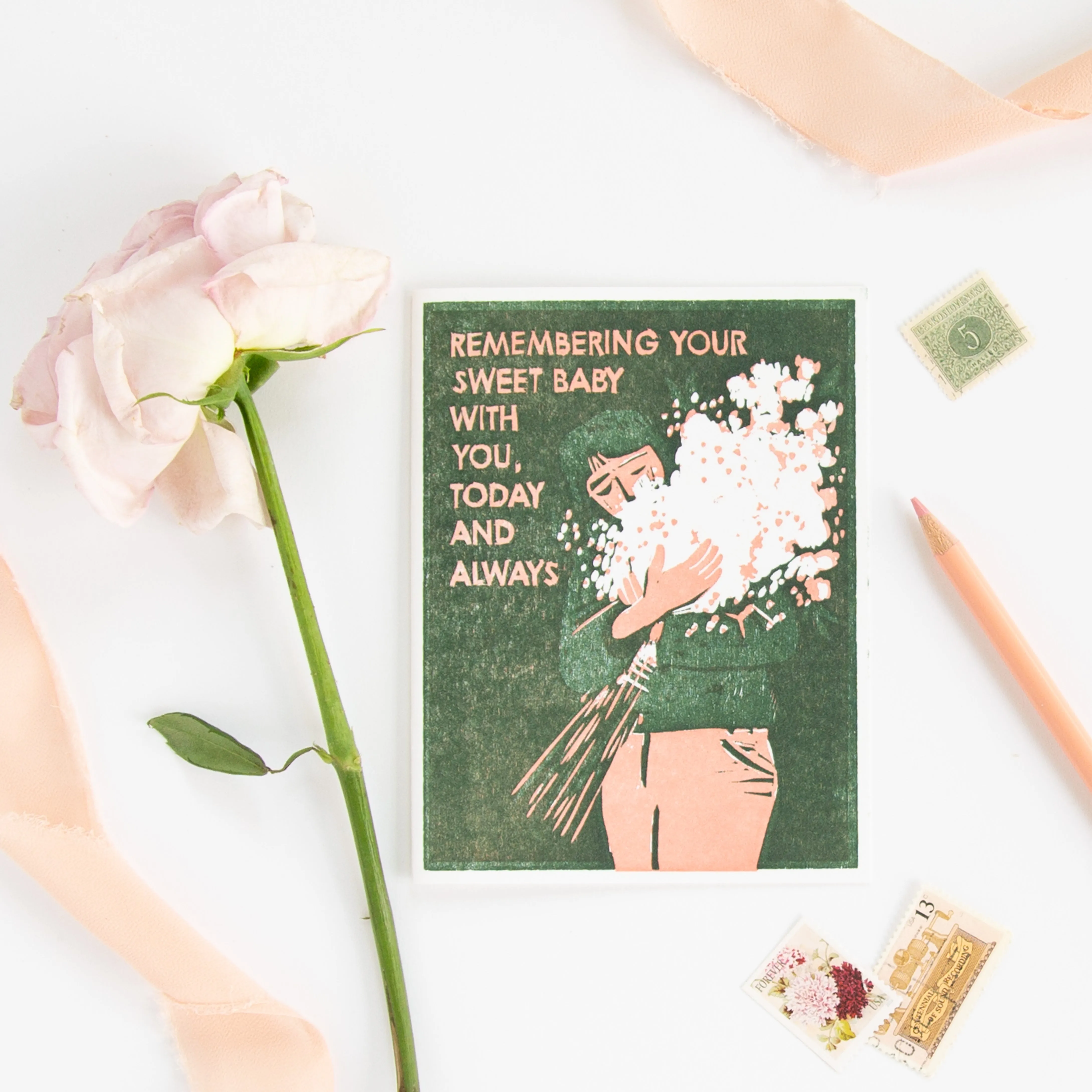 Remembering Your Sweet Baby Letterpress Card