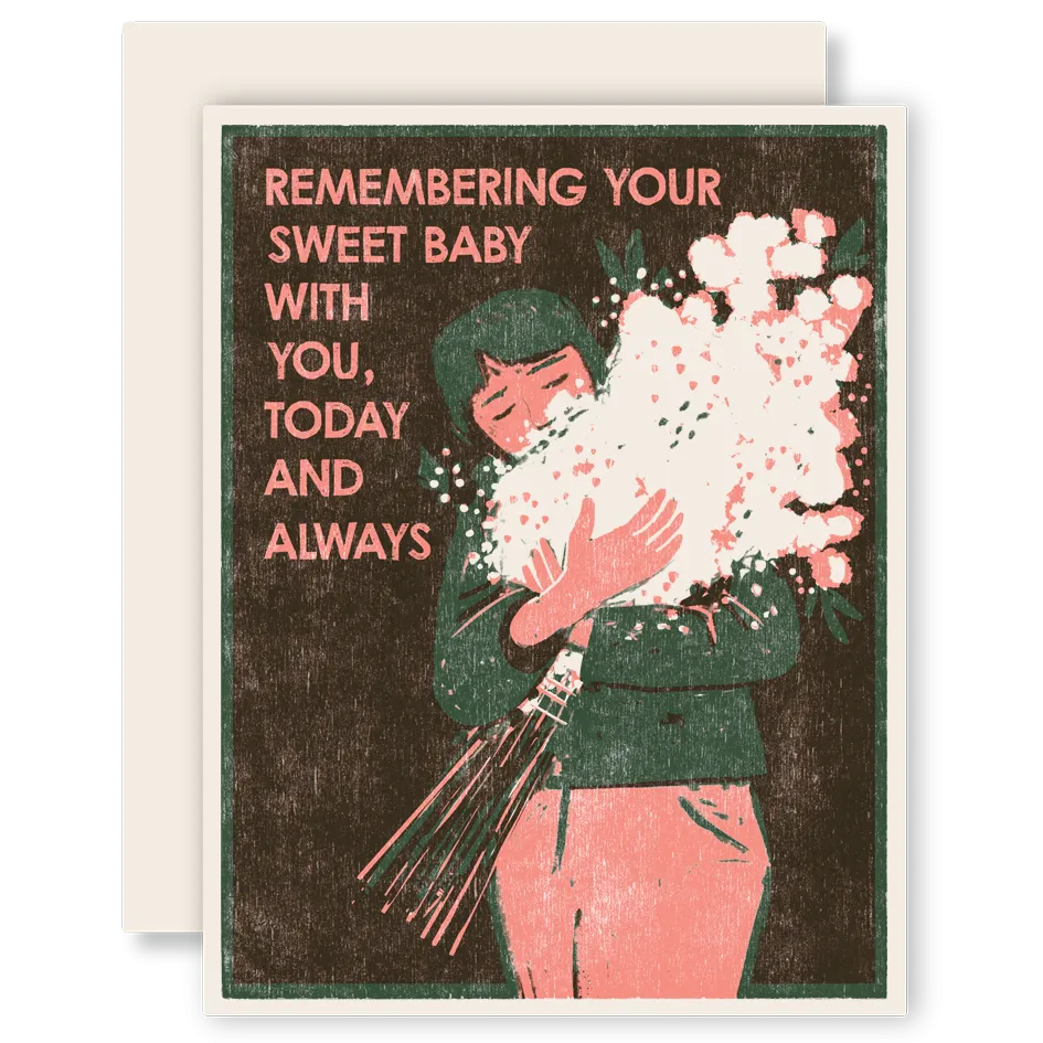 Remembering Your Sweet Baby Letterpress Card