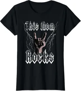 Rock n Roll Mama This Mom Rocks Rock Music and Festival T-Shirt