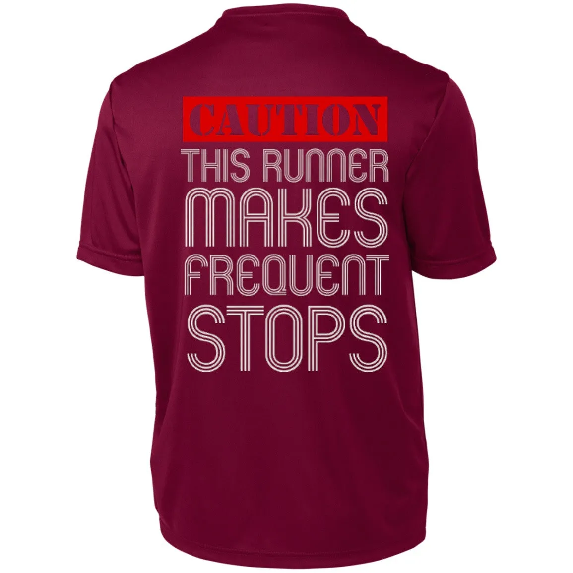 Runner Caution Unisex Short Sleeve Dri-Fit