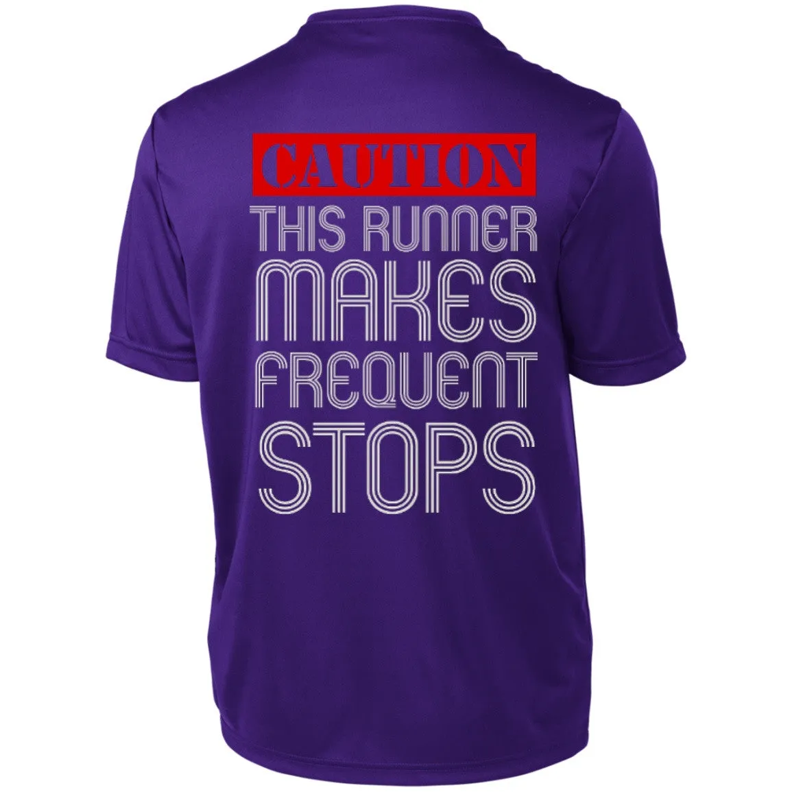 Runner Caution Unisex Short Sleeve Dri-Fit