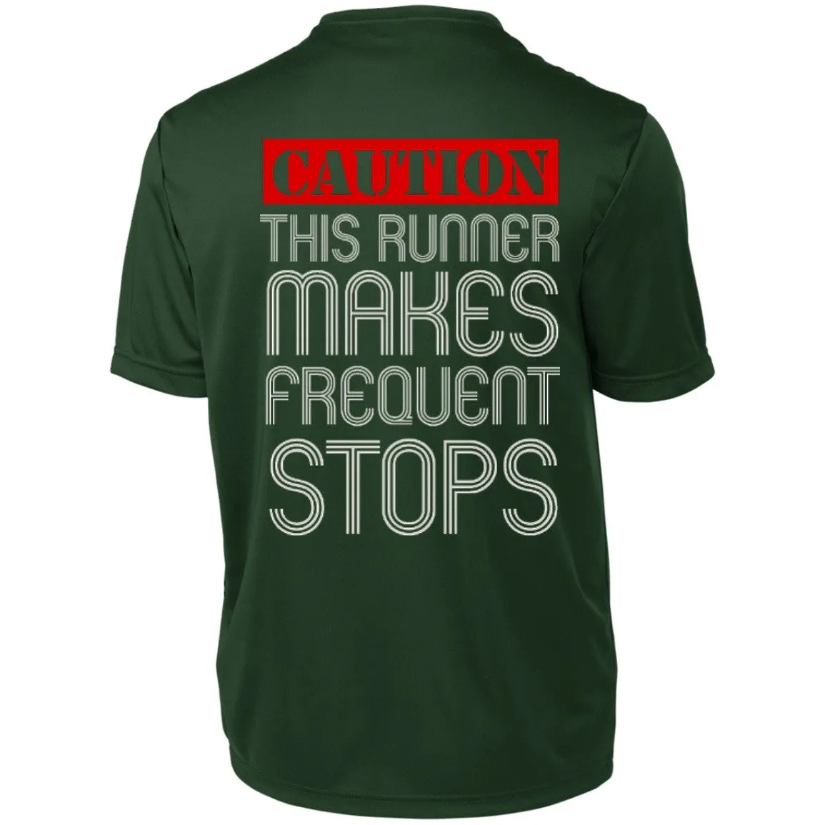 Runner Caution Unisex Short Sleeve Dri-Fit