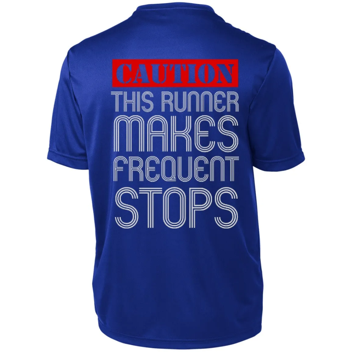 Runner Caution Unisex Short Sleeve Dri-Fit